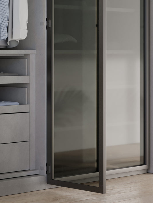Salice Conecta 25mm Aluminium Profile with Grooved Handle - 2950mm - Individual Lengths