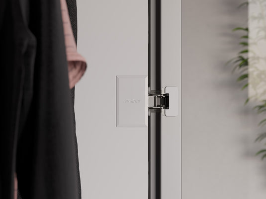 Salice Conecta Hinge for Aluminium Doors 10-12.5mm Overlay - CQZ3JE - From 25mm Thick