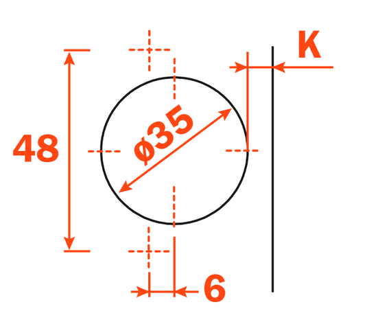 Salice Silentia+ Series 700 Soft Close Inset 110° Hinge 48mm Centres - C7A6PE9