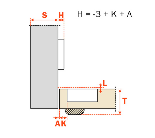 Salice 40mm Cup 94° Inset Hinge - CNA7P99