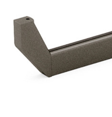 Load image into Gallery viewer, Salice Excessories Hanger Rail Angled End Supports with Back Cover - Bottom Fixing - VE80GMRA01633B