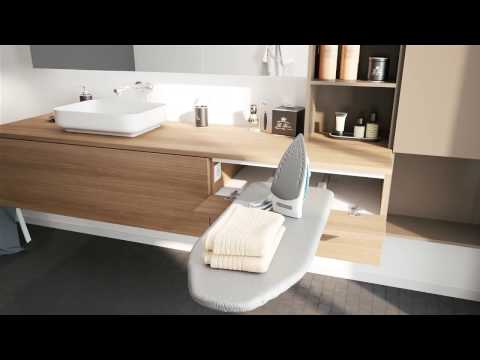 Load and play video in Gallery viewer, Salice Atim - Prua Short - Pull Out Ironing Board