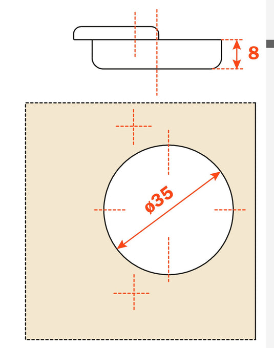 Salice C1P6A99 105° Sprung Full Overlay Hinge