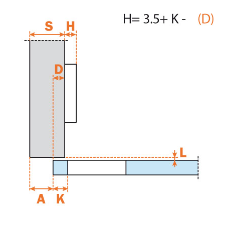 Salice 94° Half Overlay Glass Door Hinge - C2C7G39