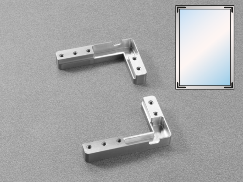 Load image into Gallery viewer, Salice Corner Connectors for Air & Conecta Aluminium Profile - Pack of 4 - DEL5BSFV02