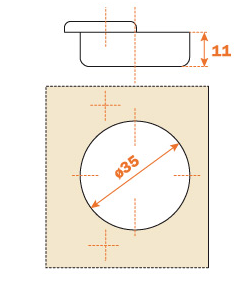 Load image into Gallery viewer, Salice TITANIUM 155° Full Overlay  Sprung Cabinet Hinge - C2AKA66