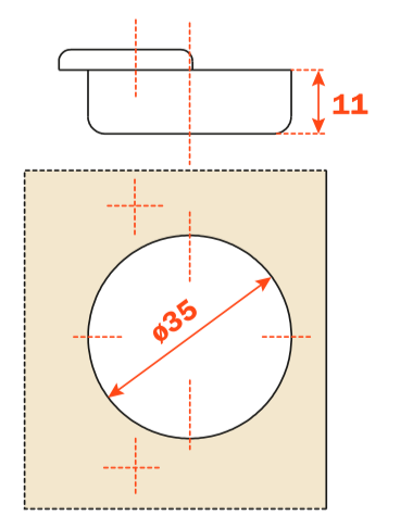 Load image into Gallery viewer, Salice Series 900 Economy Hinge 110° - Inset 17mm Crank - C9A7S99