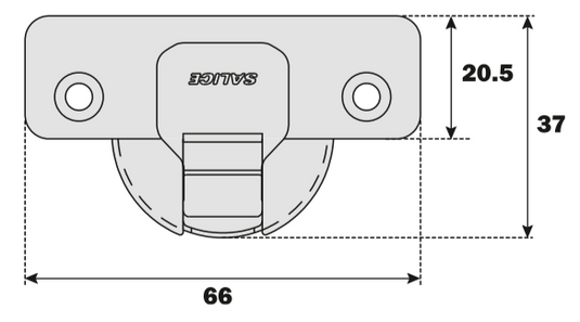 Salice Silentia+ Series 200 Integrated Soft Close Full Overlay 0mm Crank 94° Hinge