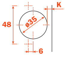 Salice -45° Negative Angle Hinge 120° Opening - C2ABH99