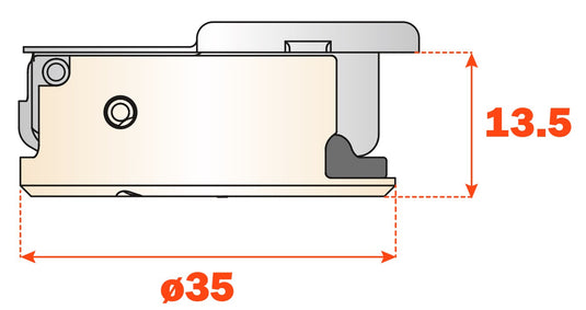 Salice Silentia+ Series 700 Soft Close Full Overlay 110° Hinge 48mm Centres - C7A6AE9