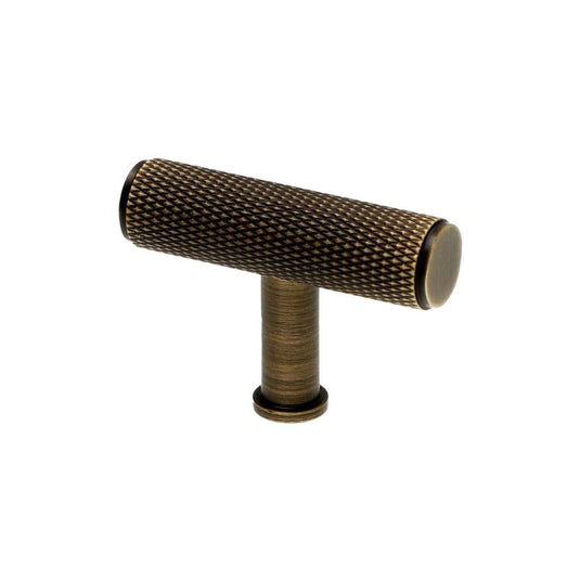 Alexander and Wilks - Crispin Knurled T-bar Cupboard Knob
