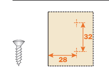 Salice Diecast Eccent Mount Plate 9mm - B2S3B99B6/15