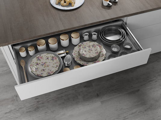 Salice Progressa G5E9P Concealed Drawer Runner - Push to Open (Handleless) - 16-19mm Sides - 45Kg Capacity