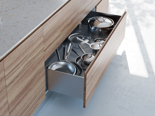 Salice Progressa G5E9P Concealed Drawer Runner - Push to Open (Handleless) - 16-19mm Sides - 45Kg Capacity