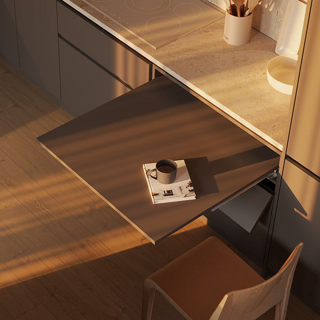 Load image into Gallery viewer, Salice Atim Siesta pull-out table extended
