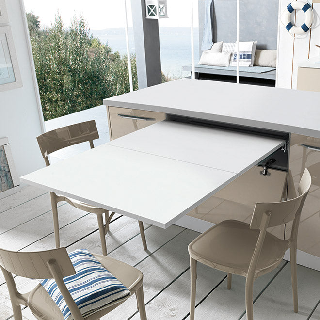 Load image into Gallery viewer, Salice Atim Brunch pull-out table extended
