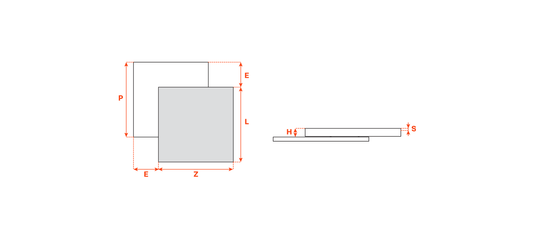 Salice Atim Corner technical drawing