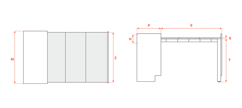 Load image into Gallery viewer, Salice Atim Evolution XL +39 technical drawing
