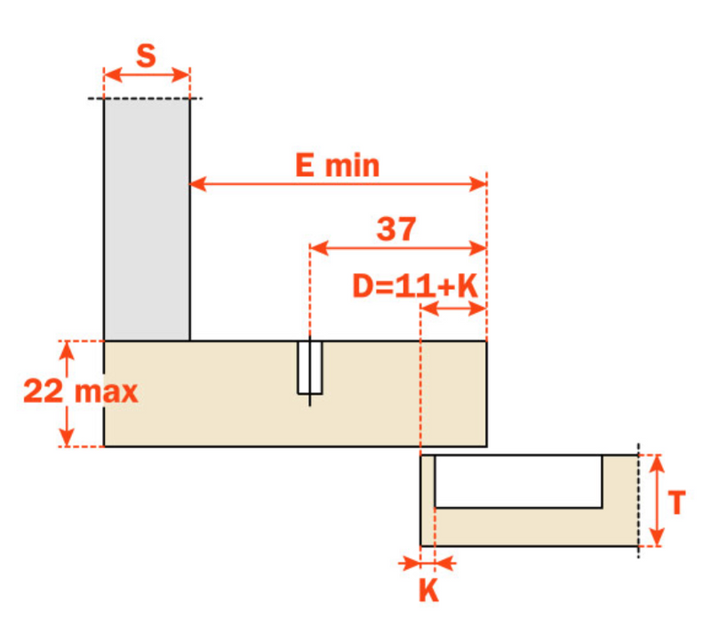 Load image into Gallery viewer, Salice Silentia+ Series 700 Soft Close 110° Long Crampon Hinge 48mm Centres - C7A6NE9AM
