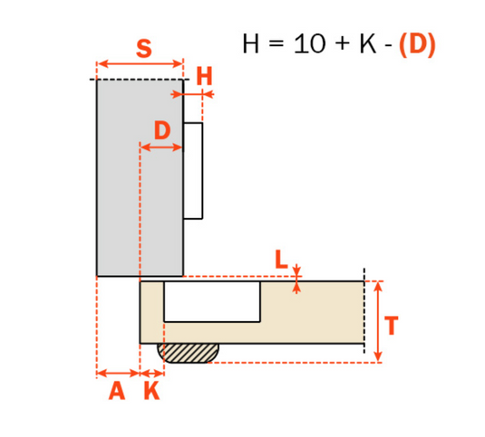 Salice Series N Silentia+ Soft Close 40mm Cup 94° Half Overlay 9mm Arm Hinge - CNA7GE9 - Silver Nickel