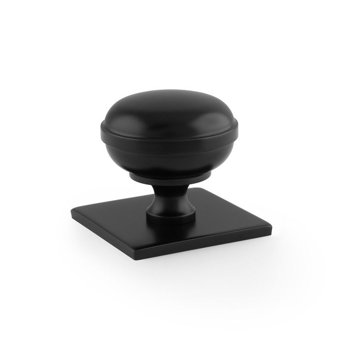 Load image into Gallery viewer, Alexander and Wilks Quantock Cupboard Knob on Square Backplate
