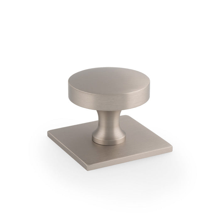 Load image into Gallery viewer, Alexander and Wilks Bullion Cupboard Knob on Square Backplate
