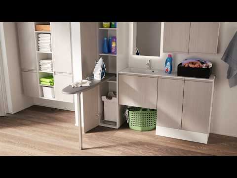 Load and play video in Gallery viewer, Salice Atim - Prua Lift - Pull Down Ironing Board
