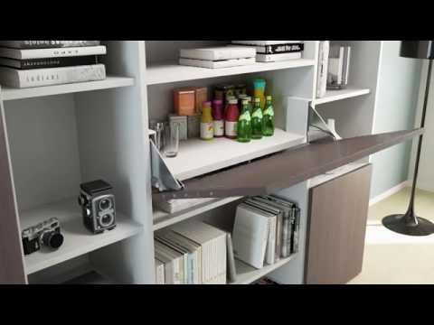 Load and play video in Gallery viewer, Atim Desk drop-leaf foldaway desk demonstration
