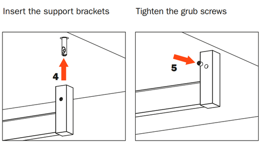 Salice Excessories Hanger Rail End Supports - Straight