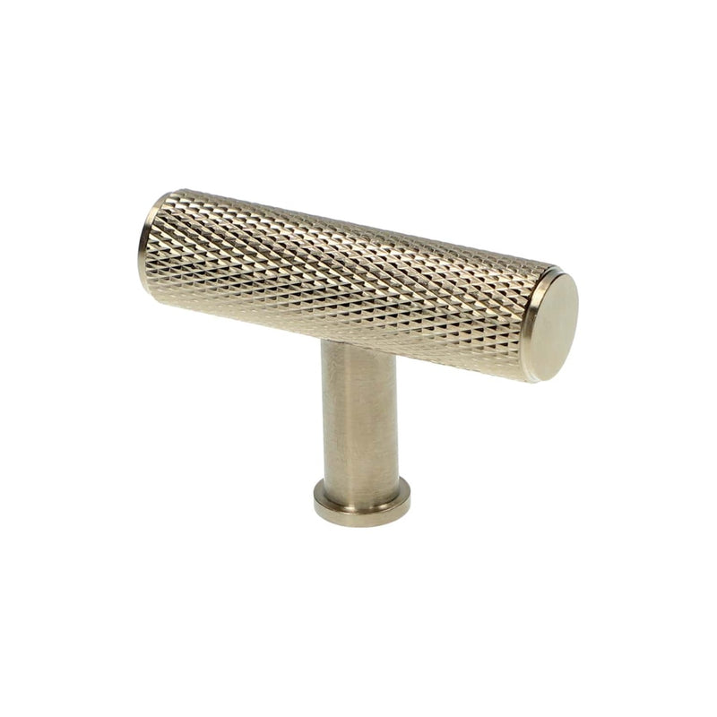 Load image into Gallery viewer, Alexander and Wilks - Crispin Knurled T-bar Cupboard Knob
