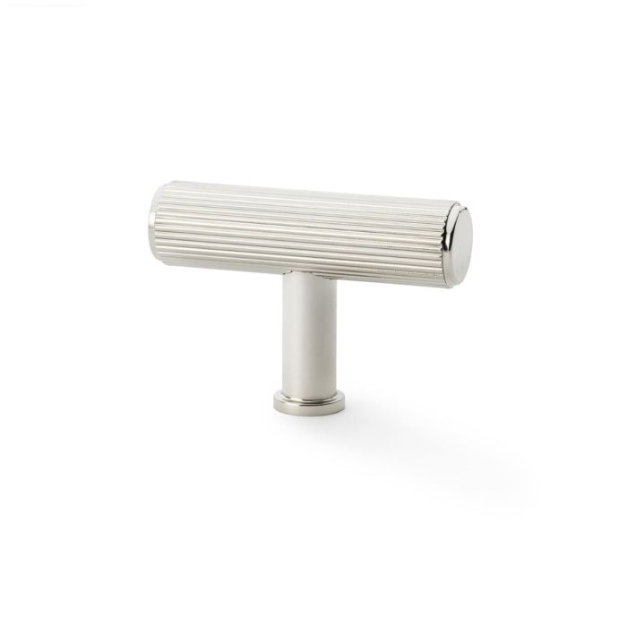 Load image into Gallery viewer, Alexander and Wilks Crispin Reeded T-bar Cupboard Knob
