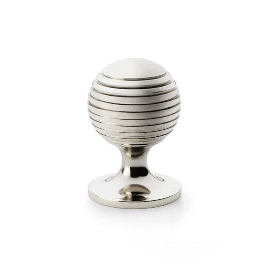 Alexander and Wilks Caesar Cupboard Knob on Round Rose